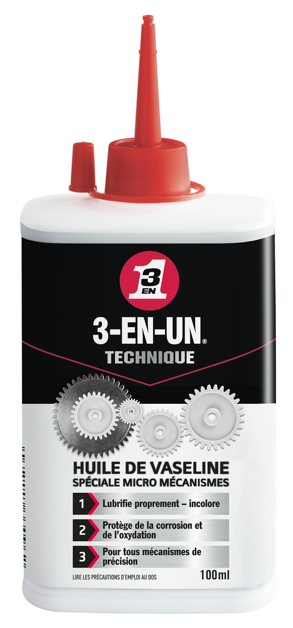 Huile De Vaseline En Burette, 100 Ml 3-En-Un Technique