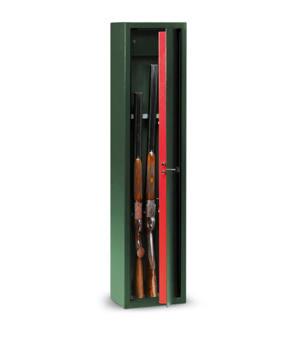 Armoire À Fusils À Clé 5 Fusils Technomax Lmk/5, H.138 X L.31.5 X P.22 Cm