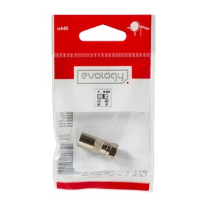 Adaptateur Blindé Satellite Femelle/ Coaxial 9,52Mm Femelle Evology