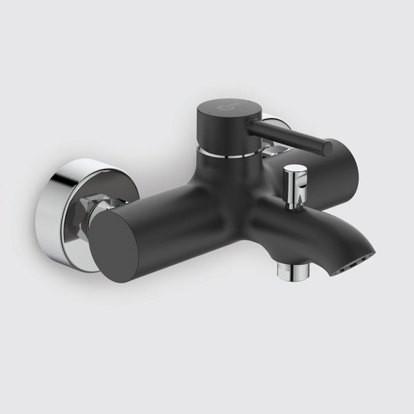 Mitigeur mécanique de baignoire noir mat, IDEAL STANDARD Kolva