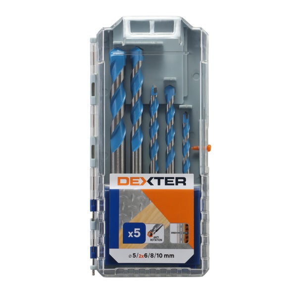 Coffret forets multimatériaux 5 pcs D5 - 10 DEXTER