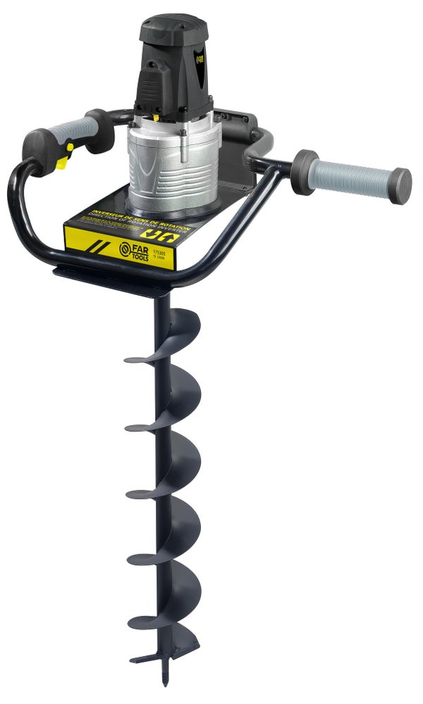 Tarière électrique, FARTOOLS TE1200, 1200 W, diamètre 12 cm