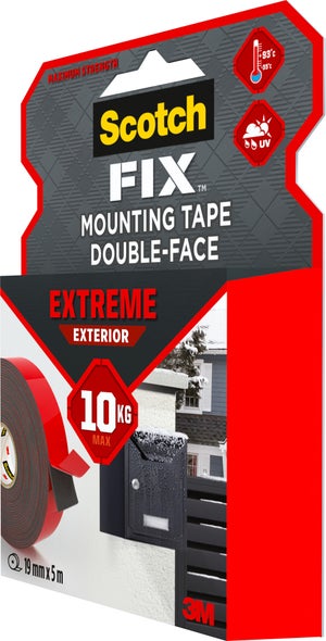 Ruban adhésif double face extrême intérieur / extérieur SCOTCH L.5 m x l.19 mm