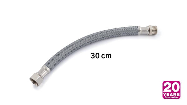 Flexible d'alimentation 30 cm mâle / femelle 15 x 21 polyéthylène ondulé 20 ans