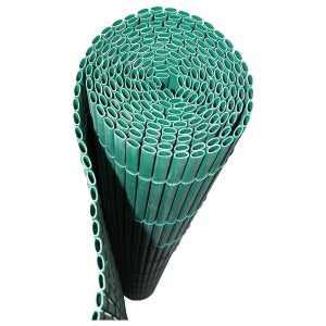 Canisse double face lame 10mm pvc vert 30% recyclé, IDEAL GARDEN, H.1,5 x L.3m