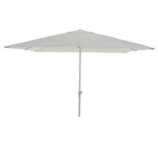 Parasol droit carré, NATERIAL Aura, L.285 x l.285 cm, blanc