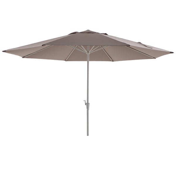 Parasol droit octogonal, NATERIAL Aura, L.394 x l.394 cm, taupe