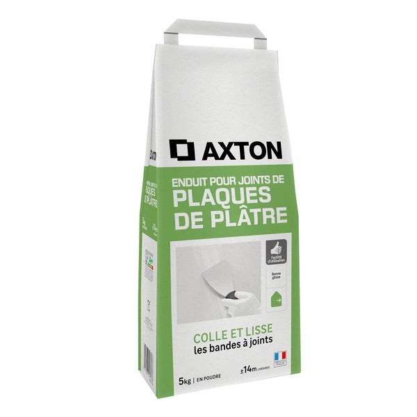 Enduit pour joint en poudre AXTON blanc 5 kg