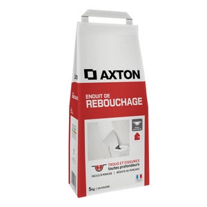 Enduit de rebouchage en poudre AXTON blanc 5 kg
