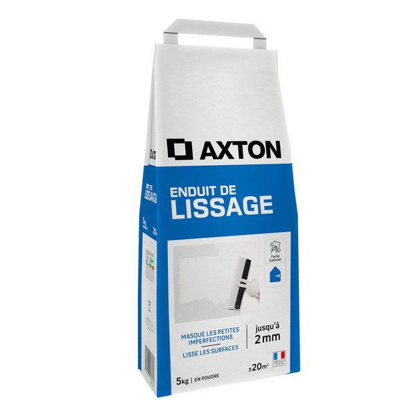 Enduit de lissage en poudre AXTON blanc 5 kg