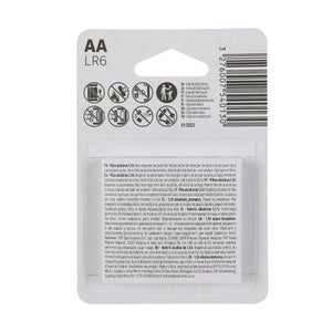 Lot de 4 piles alcaline aa, 1.5 V, LEXMAN