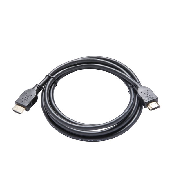 Câble hdmi 2.0, 2m, pvc noir, LEXMAN