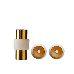 Raccord coaxial, doré, 9,52mm, femelle/femelle, LEXMAN