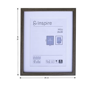 Cadre Milo Noyer, INSPIRE, l.24 X H.30 cm