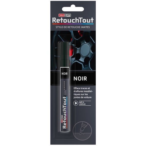 Feutre de retouche RETOUCHTOUT jantes noir 10ml