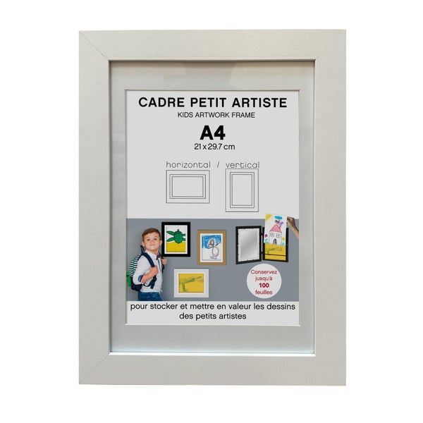 Cadre doodle 21x29cm blanc ariane